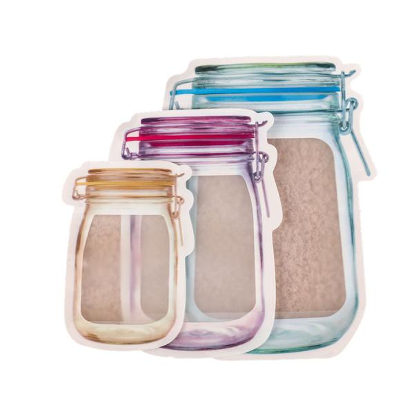 Vibrant Pre Printed Plastic Pouches with Zipper Seal for Airtight Storage