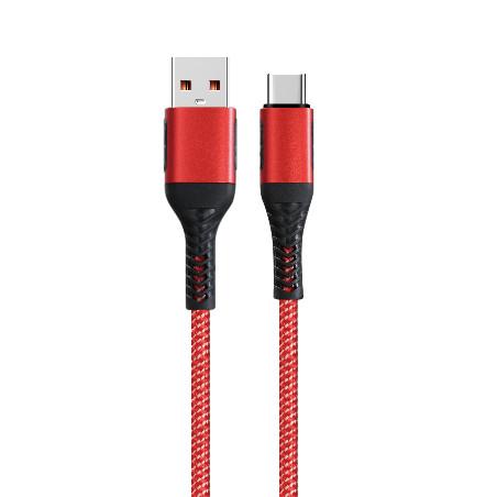 100cm Length Stylish Braided Wire Customized OEM Support Durable Nylon Aluminum Alloy Connector