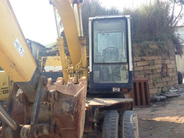 USED KOMATSU PW120 WHEEL EXCAVATOR FOR SALE ORIGINAL JAPAN PW120 USED KOMATSU EXCAVATOR