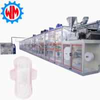 Línea de producción de compresas sanitarias de nuevo diseño de gran venta con máquina empacadora de fácil operación