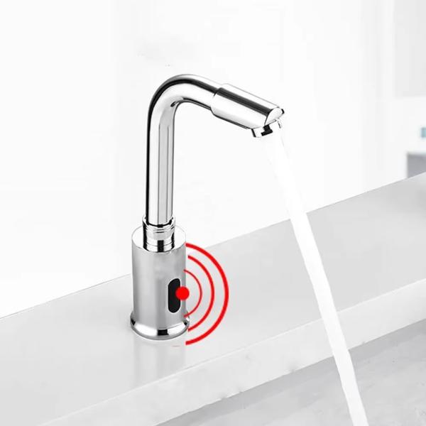 Faucet Type Hot Cold Water Kitchen Tap Brass Construction Automatic Water Saver Tap