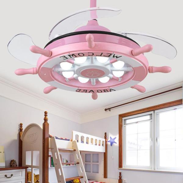 Creative fan lamp with remote control light for child baby bedroom living room Kids room ceiling fan light(WH-VLL-04)