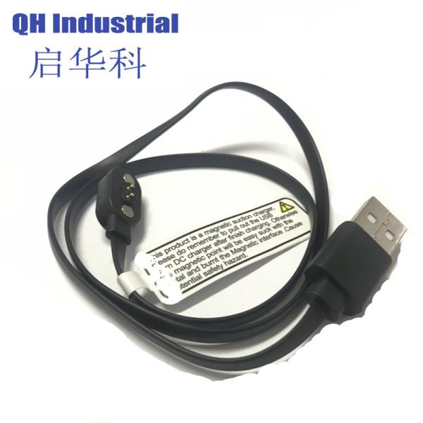 2Pin Solidwork Design Smartphone Smart Band, Smartwatch magnetic pogo pin cable connector