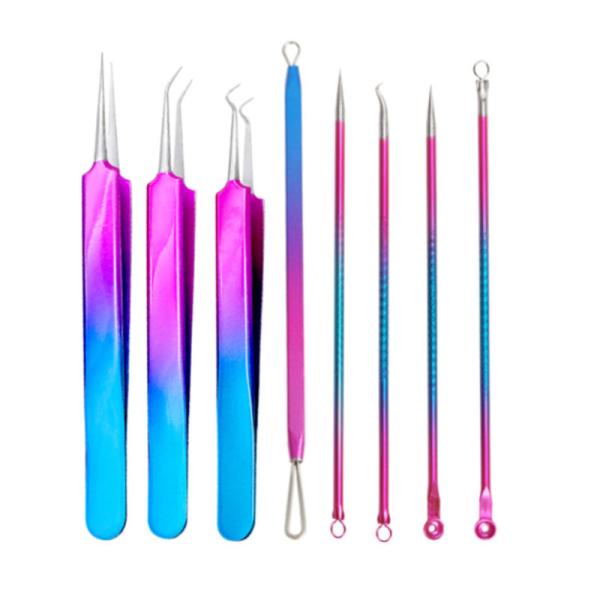 4 Pcs 5 Pcs 7 Pcs Facial Skin Care Devices Stainless Steel Acne Blackhead Remover