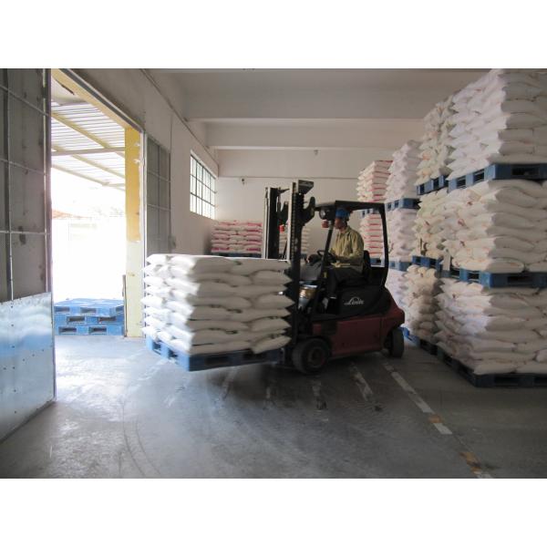 Blue Industrial Plastic Pallet Hygienic Washable With Steel Tube