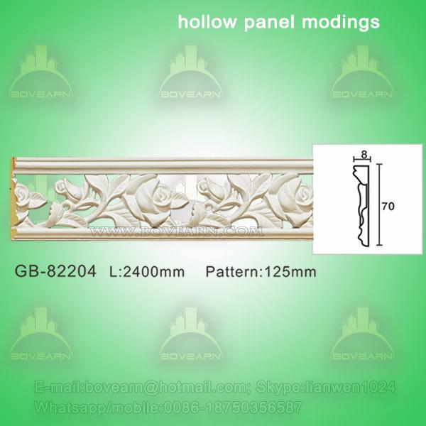 Polyurethane Decorative center hollow mouldings for light transmission