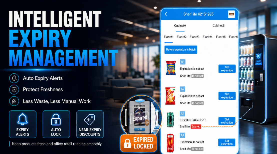 WEIMI Smart Snacks & Drinks Vending Machine with Cloud Management System for Office