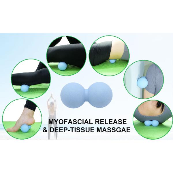 Yoga Peanut Lacrosse Massage Ball Fascia Release Double Lacrosse Massage Ball
