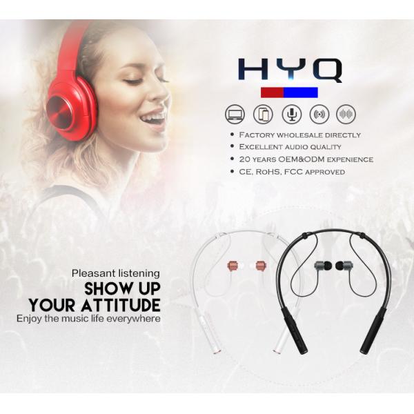 Magnet In Ear Neckband Headset Wireless Mini High Bass Headphone For Gym Running