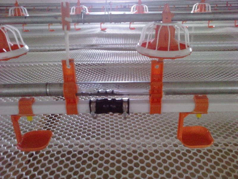 Plasson Broiler Waterer Линия поения птицы Белый Красный Желтый