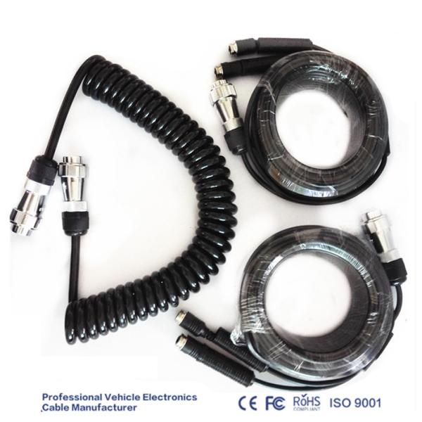 Waterproof Cctv Camera Extension Cable 5 Pin Female To Female Trailer