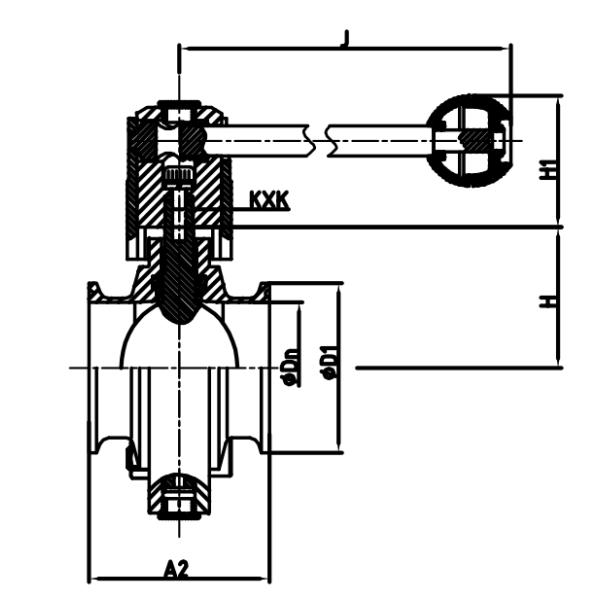 EPDM Уплотнение DN300 Санитарные 10-дюймовые SS Clamp Дисковые Затворы