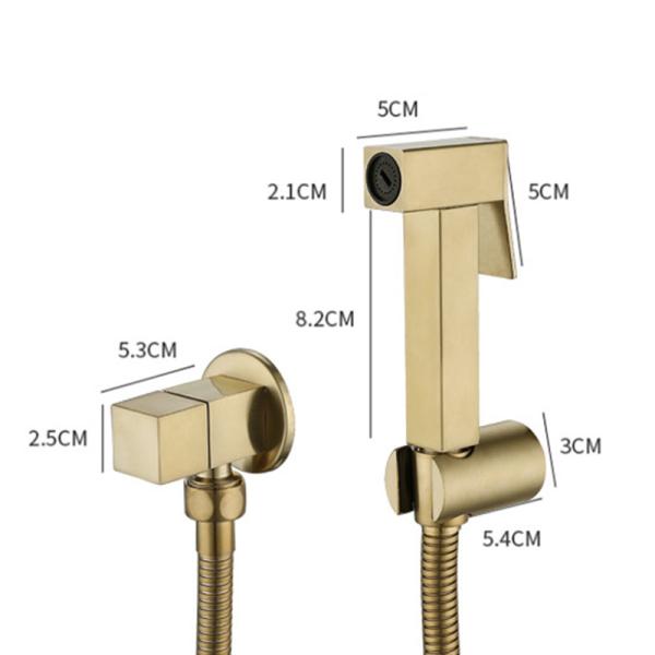 Handheld SUS304 Stainless Steel Tap Black Bidet Toilet Bathroom
