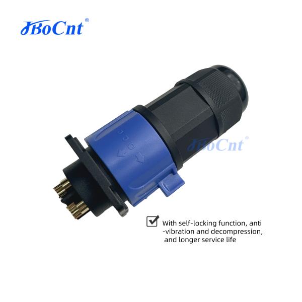 M23 Kit 2 4 Pin Electric Vehicle Connector Waterproof For Electric Vehicle Power Connector