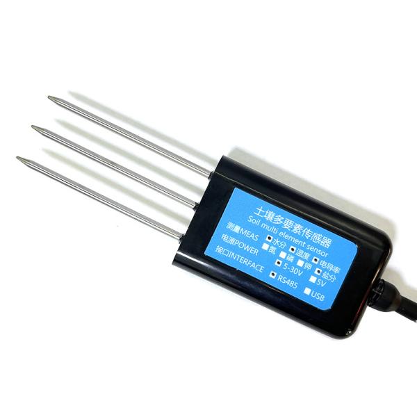 Soil Temperature Moisture PH Electrical Conductivity Sensors 5-30VDC Power Supply