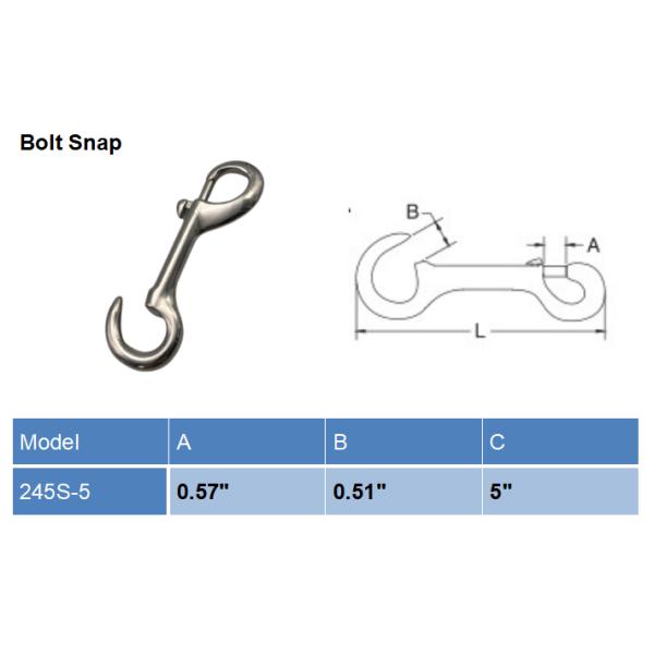 Stainless Steel Malleable Iron Open Eye Bolt Snaps for OEM Acceptance and Standards