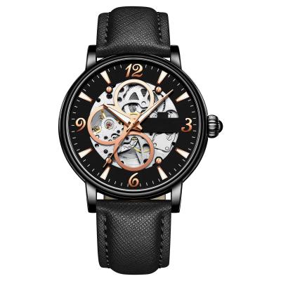 Relógio mecânico automático comercial 45 mm OEM masculino à prova d'água com pulseira oca