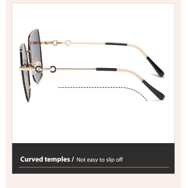 Солнечные очки людей женщин слишком большие поляризовыванные придают квадратную форму большому металлу