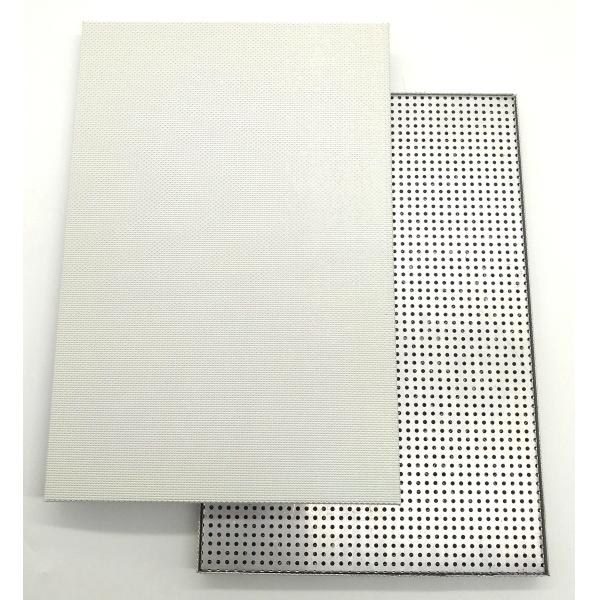 Panneaux de plafond acoustiques métalliques en soie micro-perforée en aluminium absorbant le son