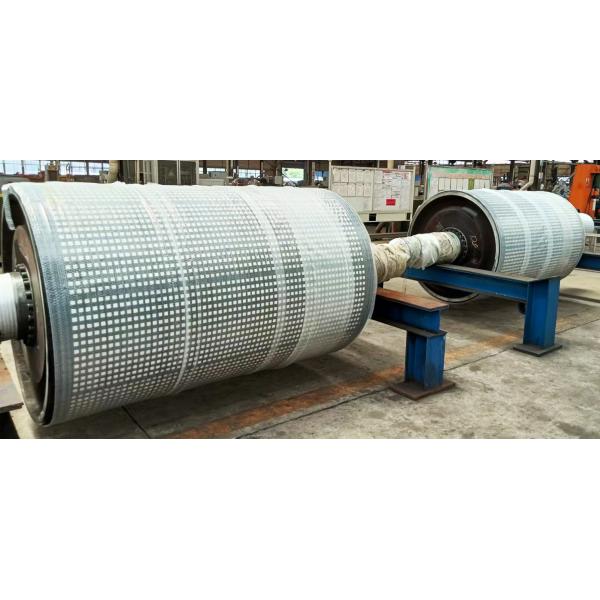 Mining Conveyor Pulley Rubber Ceramic Lagging 10m Pulley Lagging Material