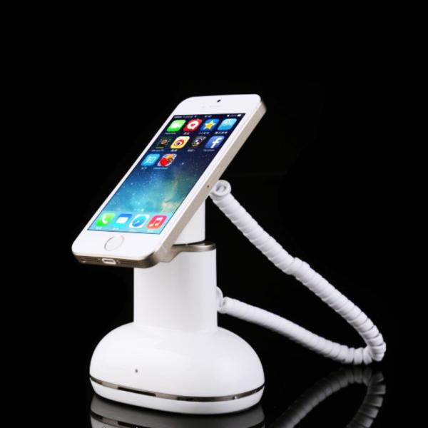 COMER hand-phone alarm display desktop magnetic holders for retail display exhibition with alarm and charging