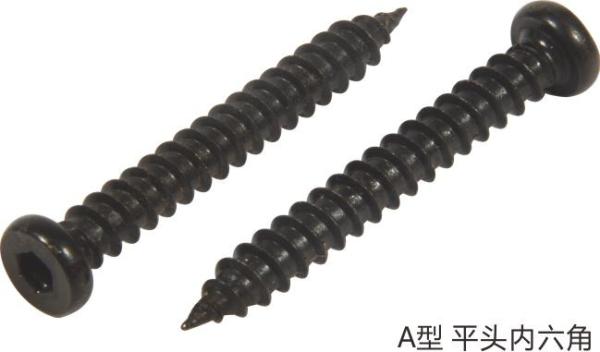 Phillips Head Metal Tapping Screws , Black Self Tappers Screws 5mm 6mm