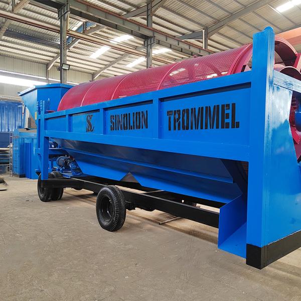Installation Guide Included Rotary Portable Drum Trommel Screen for Washing Gold Ore