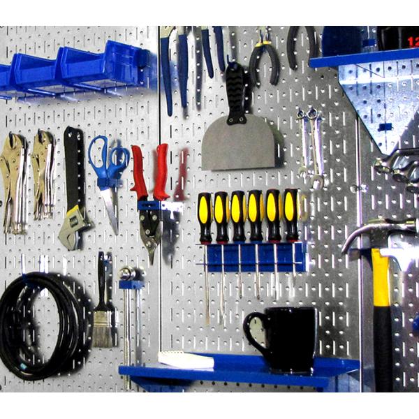 Retail Shops Galvanized Metal Pegboard Panel 32in x 16in Perfect for Organizing Tools
