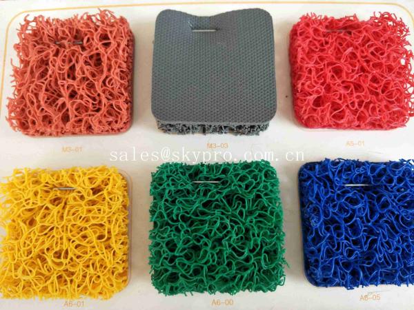Tapis multicolore de plancher de PVC de coutume d'épaisseur en caoutchouc extérieure durable des tapis 5mm