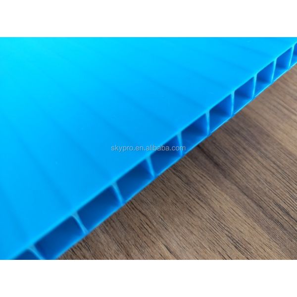 UV-proof Recyclable Waterproof Plastic Sheet Corrugated PP Sheet for Industrial Packaging