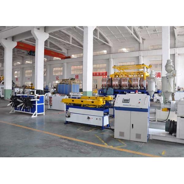 75mm PE PVC Single Wall Corrugated Pipe Extrusion Line