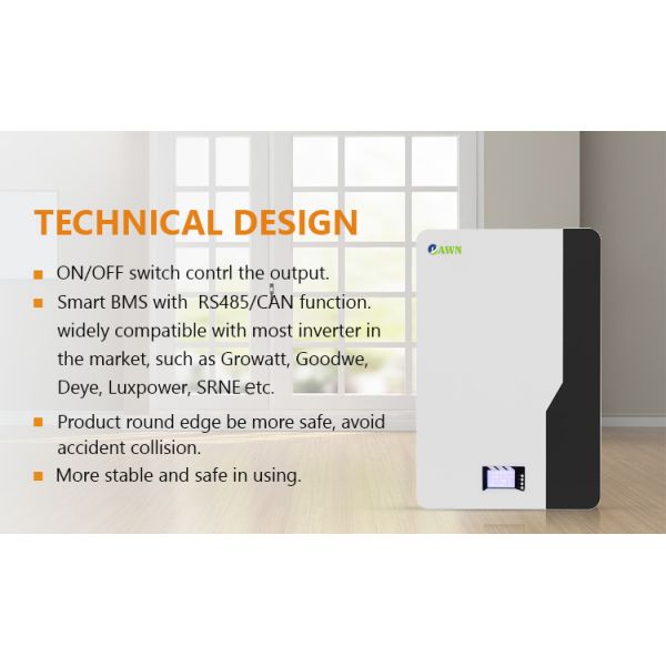 51.2v 100ah Lithium Battery Home Energy Storage Battery  Lithium Battery for Solar for Wall Mounted