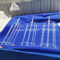 L'instrument Semicondutor de quartz insèrent le bateau encoché en verre de quartz de transporteur de gaufrette pour la diffusion