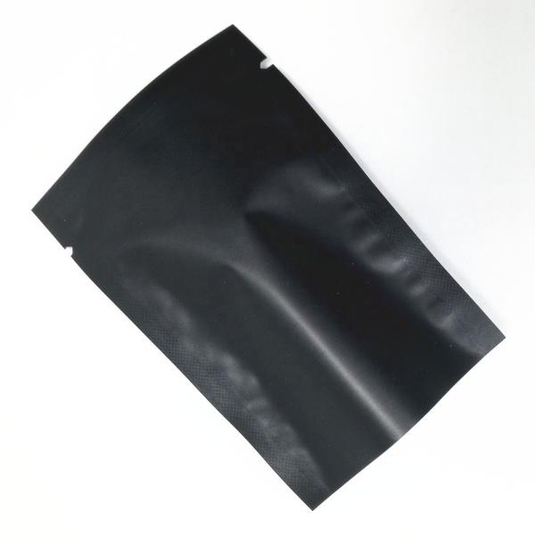 Matte Open Top Mylar Black Vacuum Heat Sealing Packing Plastic Bag Aluminum Foil Bag