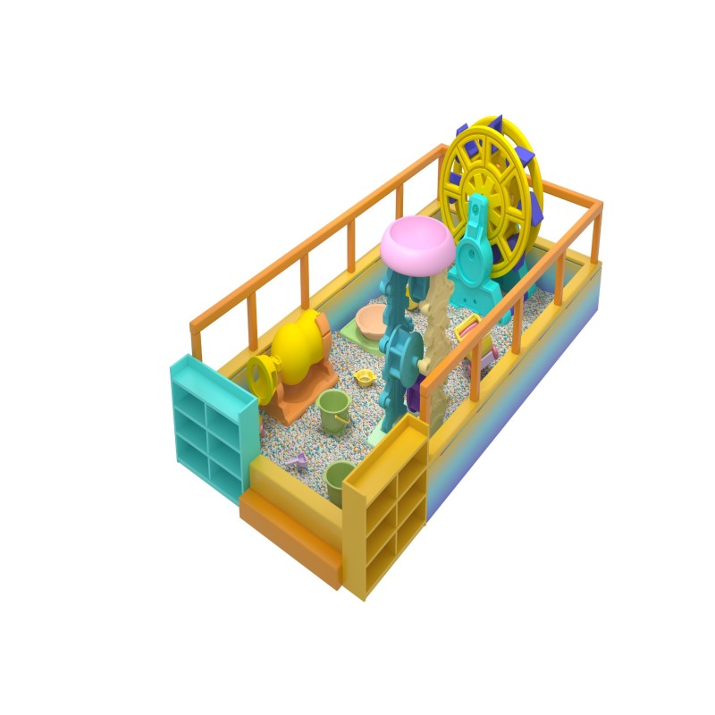 Kids Indoor Soft Package Play Sand Pool Cartoon Themed Dust Free