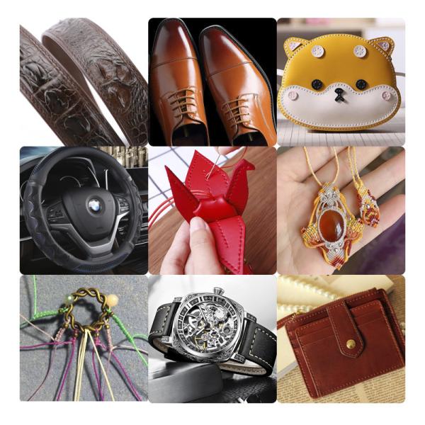 100% полиэстерная кожа круглая восковая нить для ручной шивки кожаных изделий 0,45 мм 85 цветов