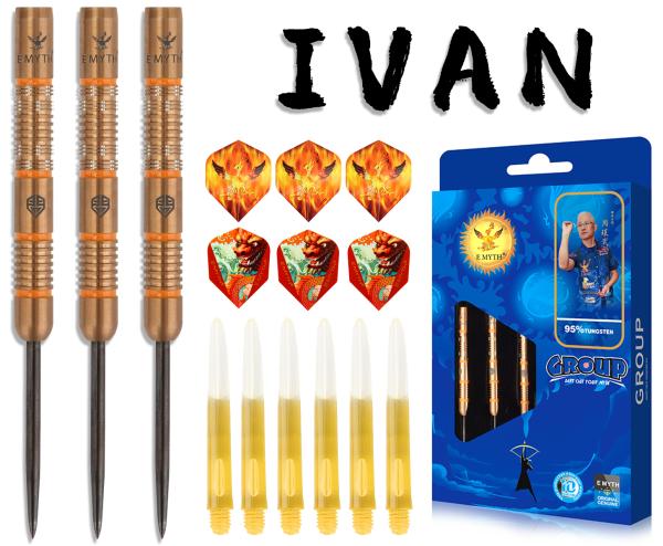 Emyth 90% Tungsten Steel Tip Darts 22g IVAN Set