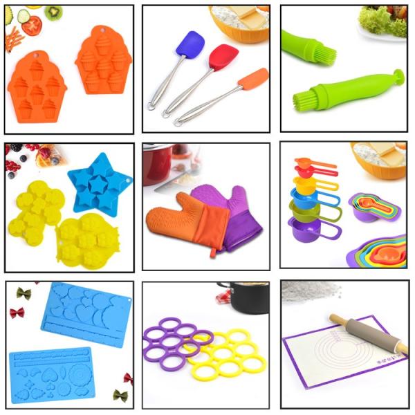 Bowl Shaped Silicone Kitchenware Products , Muffin Individual Silicone Cupcake Molds