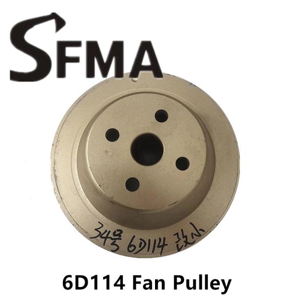 Excavator Pump 8 Groove OD180  6D114 Engine Fan Pulley