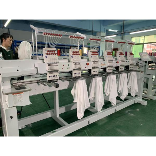 6 Head Flat Computerized T-Shirt Sewing  Embroidery Machine