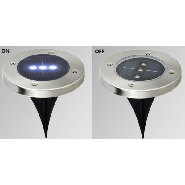 Round 5W Solar Power LED Underground Light LED Garden Light White Warm White RGB color