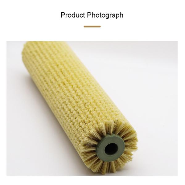 Industrial Cylindrical PP Vegetable Fruit Roller Brush For Washing And Peeling