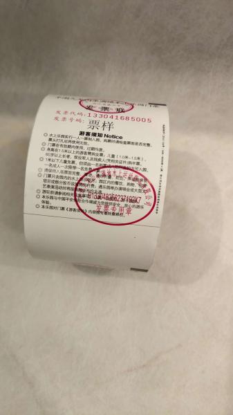 General Admission Blank Concert Ticket Paper Offset Printing Customized