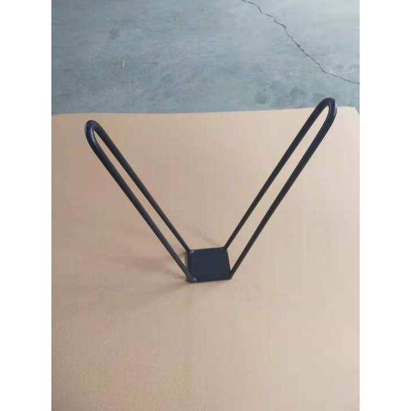 17 Inch Set of 2 Skateboard Hairpin Legs Solid Iron Table Legs for Modern Simple Style