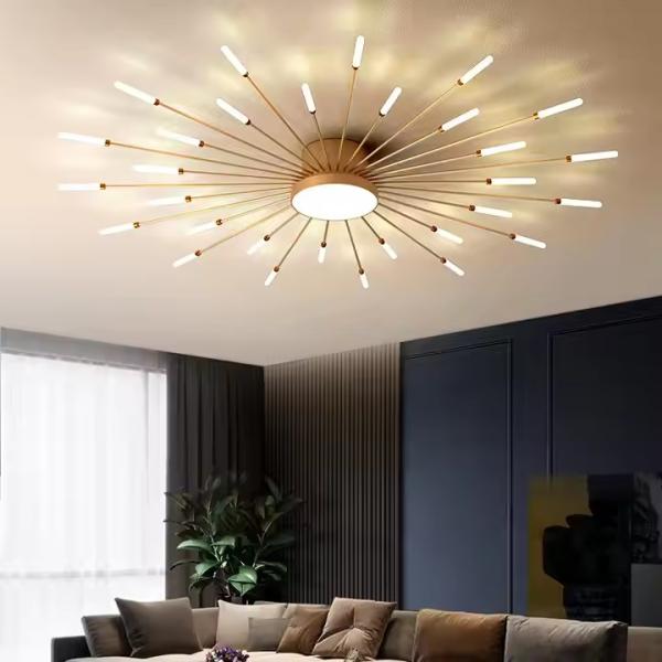 4100K Hotel Pendant Lamp Switch Control  Modern Chandelier Lights For Living Room