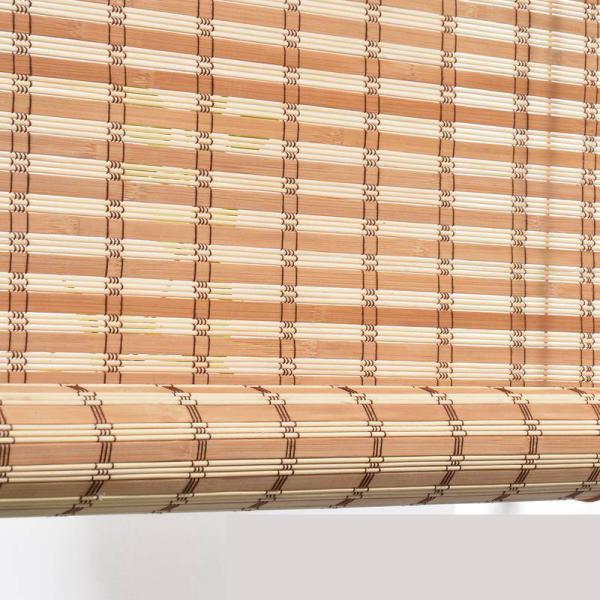 1.5m 2m Waterproof Bamboo Slat Roll Up Blinds Sun Proof Woven Roman Bamboo Blinds