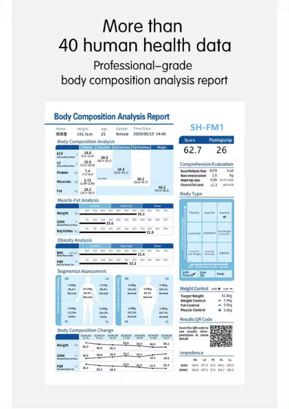 Intelligent Body Composition Analyzer Fat Analysis Machine by Bioelectrical Impedance