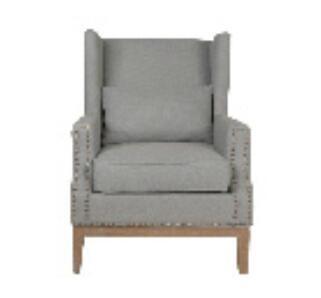 American style Linen fabric upholstery solid wood classic culb chair/single sofa/living room single sofa