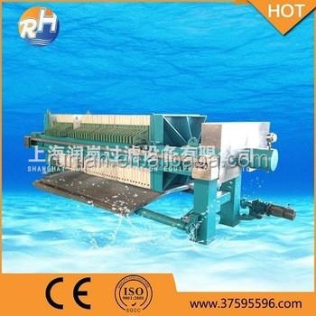 Épaisseur de gâteau de filtre de 30 mm Machine de presse à filtre de chambre hydraulique pour le volume 220-1056L
