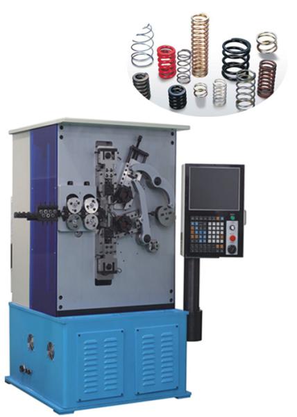 Two Axis Control Spring Forming Machine With Overrunning Coupler Feeding Material